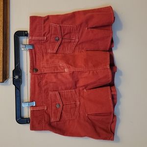 Aeropostale cord mini skirt. Size 9/10. Pinky orange color.